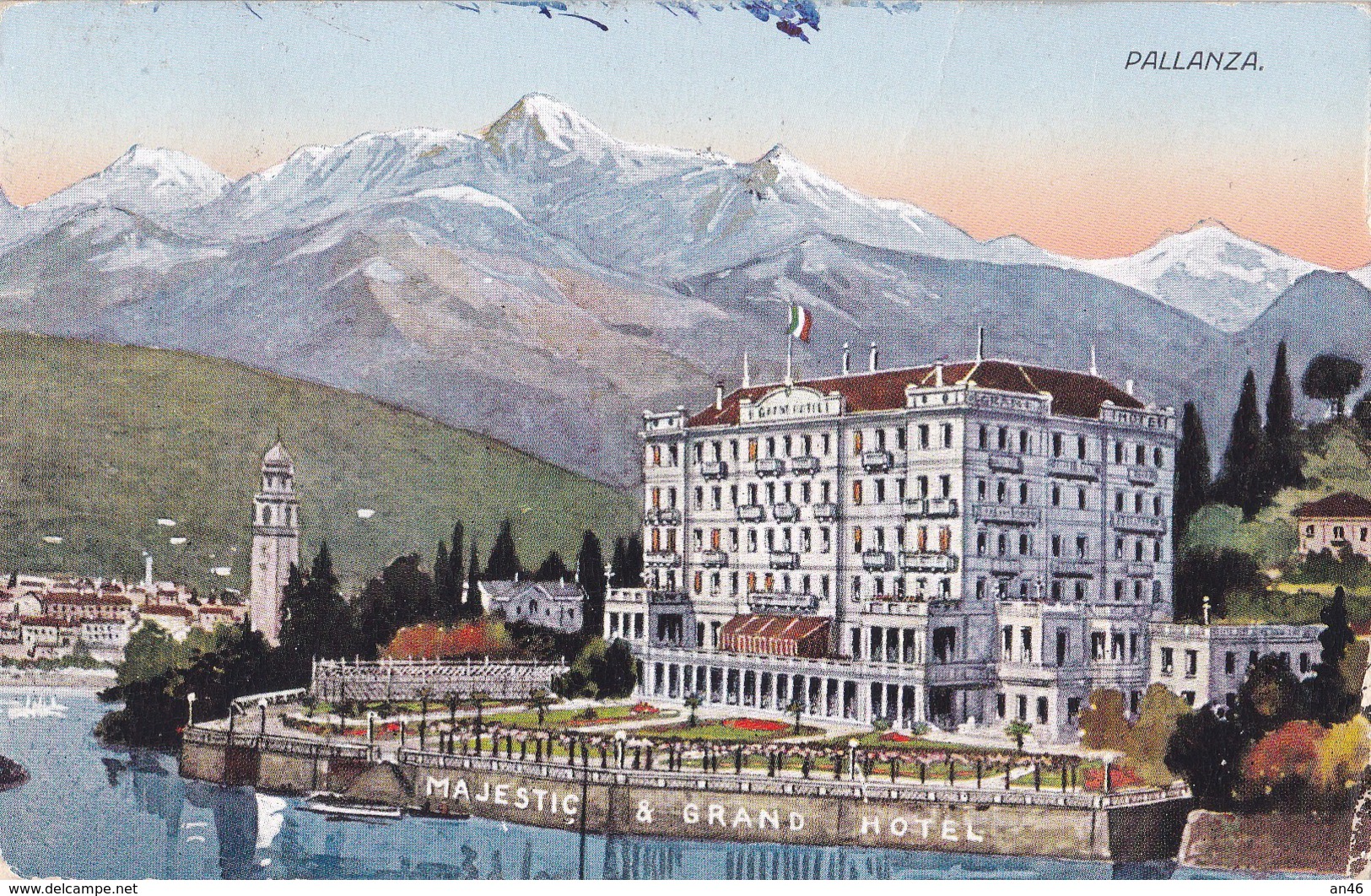 PALLANZA - MAJESTIC GRAND HOTEL VG  AUTENTICA 100% - Verbania