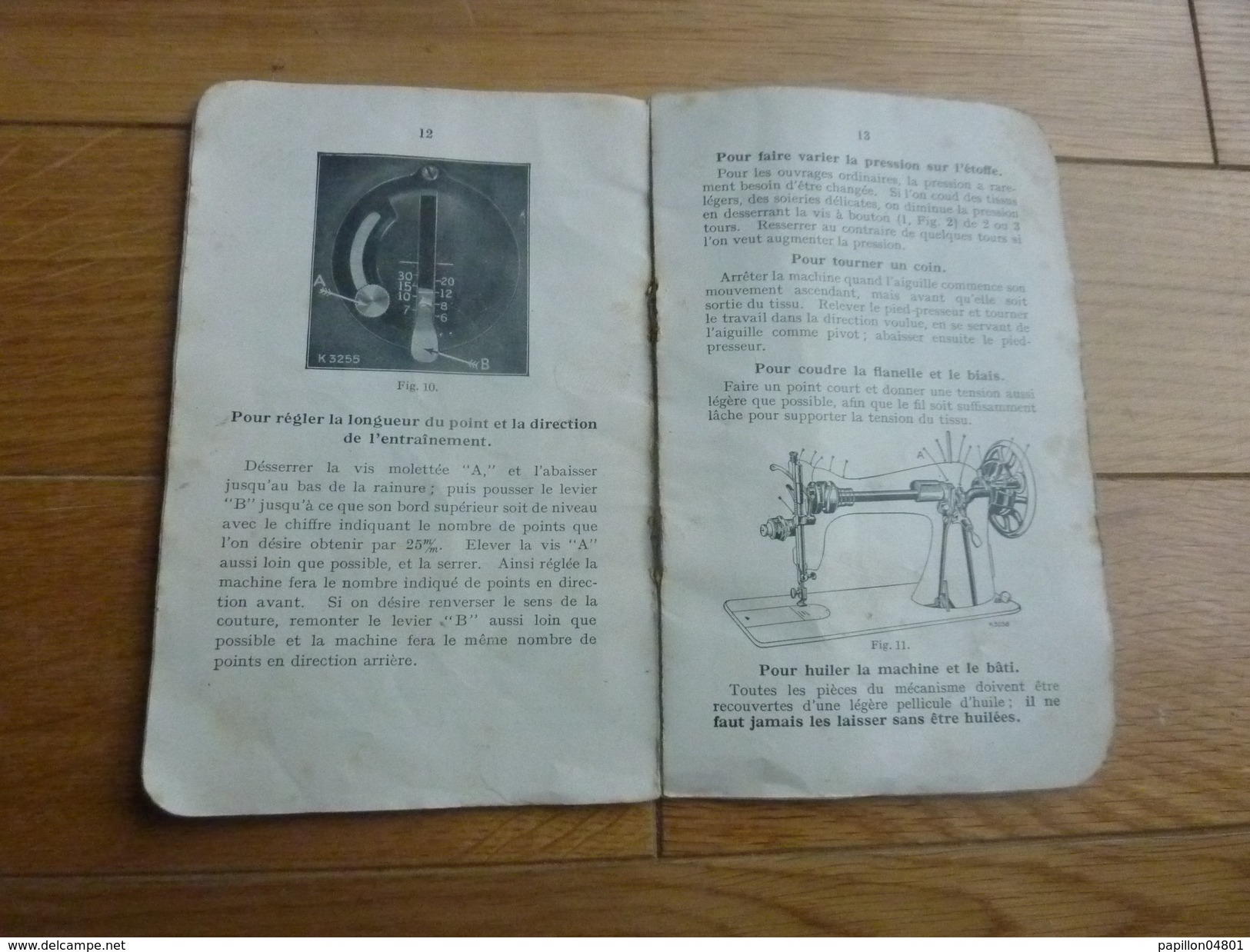 INSTRUCTION POUR  L'EMPLOI DE LA MACHINE A COUDRE SINGER N°15K88 MODELE ANNEE 50 - Otros Aparatos