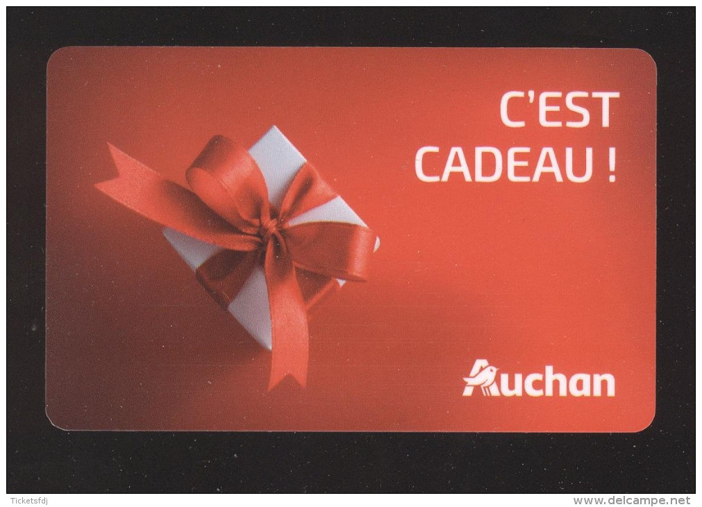GIFT CARD - Carte Cadeau Auchan ROUGE - 100 € - Cartes Cadeaux