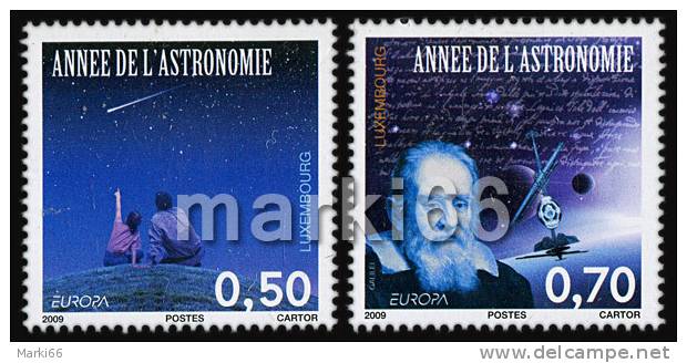 Luxembourg - 2009 - Europa CEPT, Astronomy - Mint Stamp Set - Unused Stamps