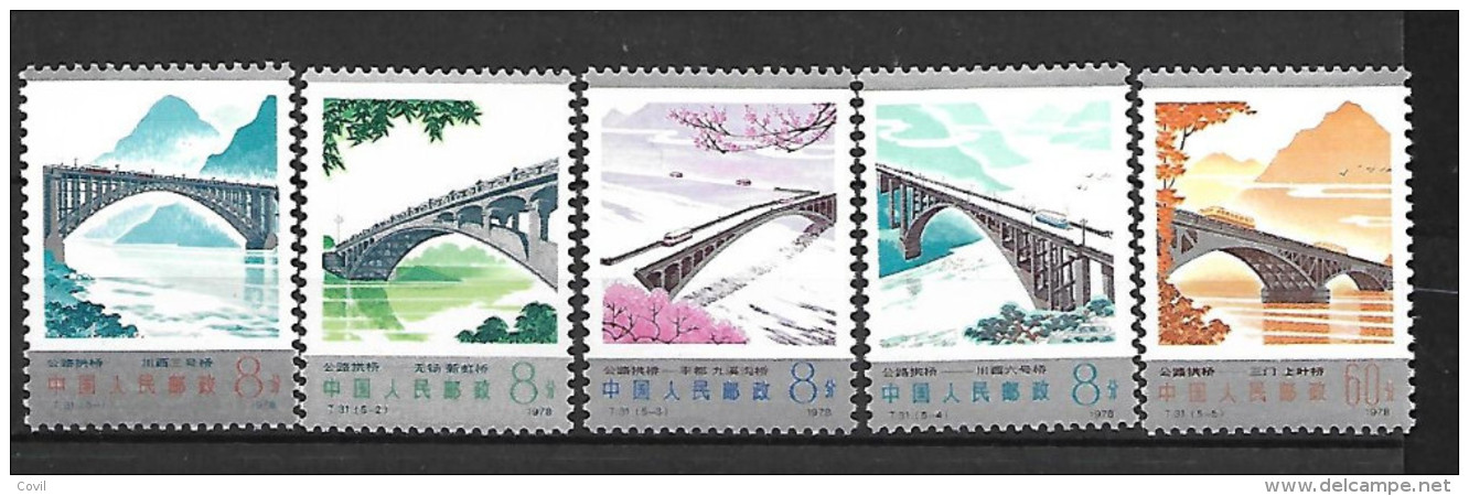 China PRC 1978 T-31 Sc 1447/51 MNH CH014 - Ongebruikt