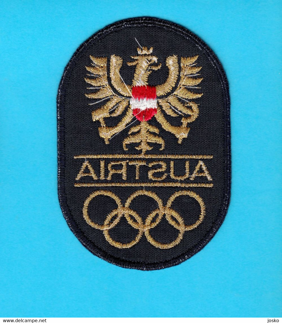 AUSTRIA NOC - Beautifull Very High Quality Patch * Olympic Games Olympiad Olympia Olympiade Olimpische Spiele Osterreich - Kleding, Souvenirs & Andere