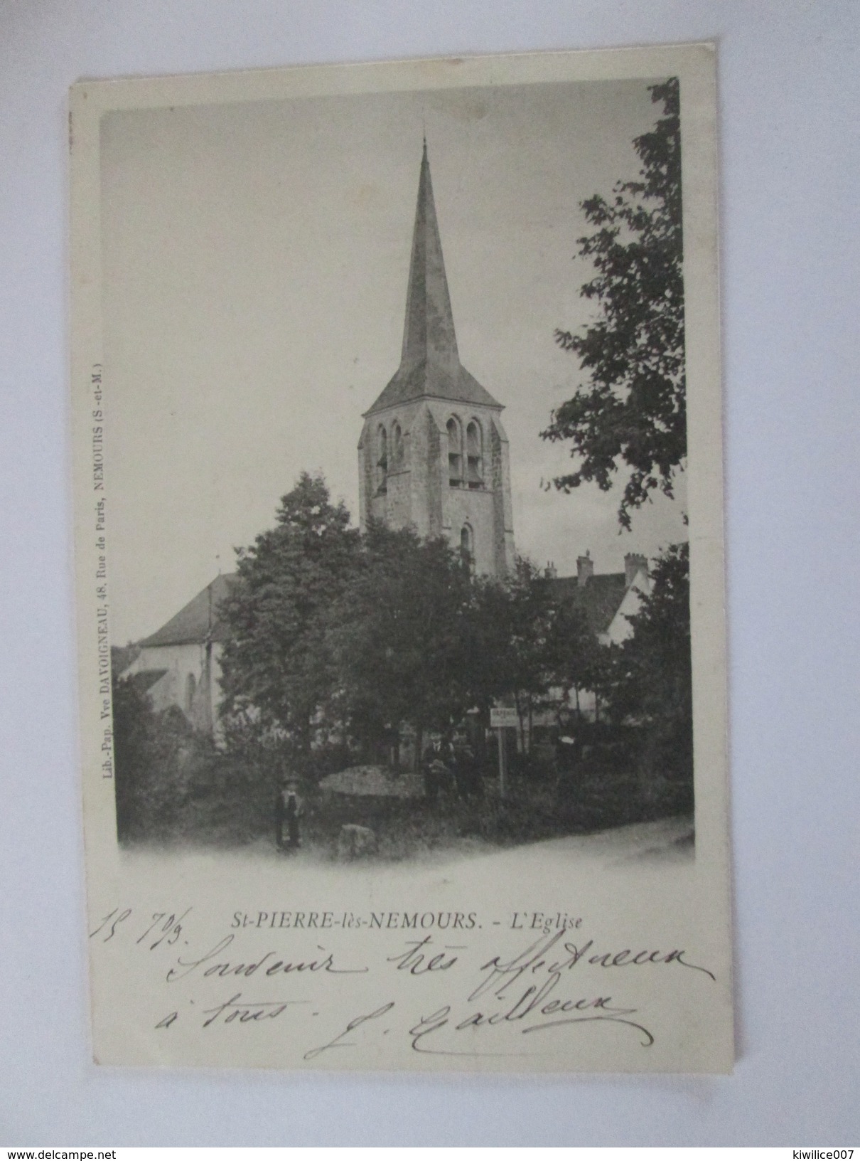 Saint Pierre De Nemours L église 1903 - Saint Pierre Les Nemours