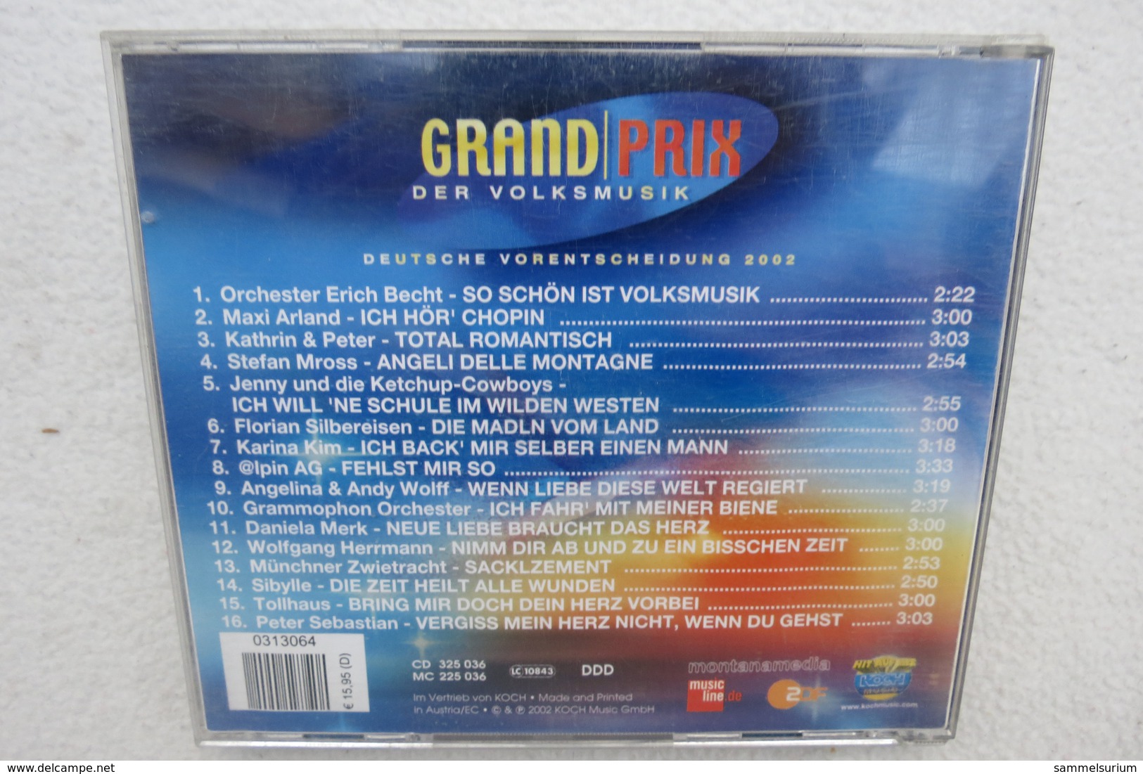 CD "Grand Prix Der Volksmusik" Deutsche Vorentscheidung 2002 - Autres - Musique Allemande