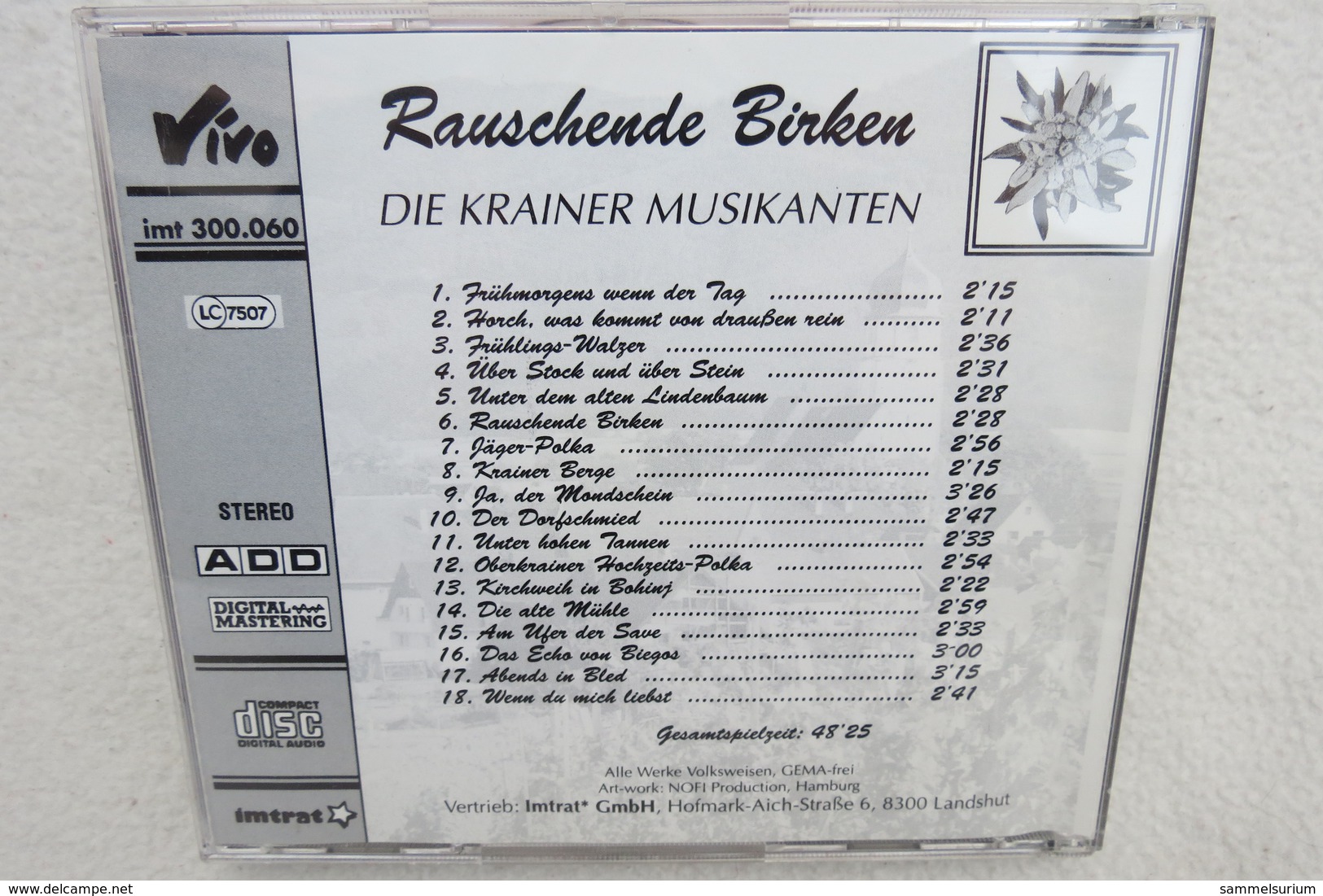 CD "Die Krainer Musikanten" Rauschende Birken - Sonstige - Deutsche Musik