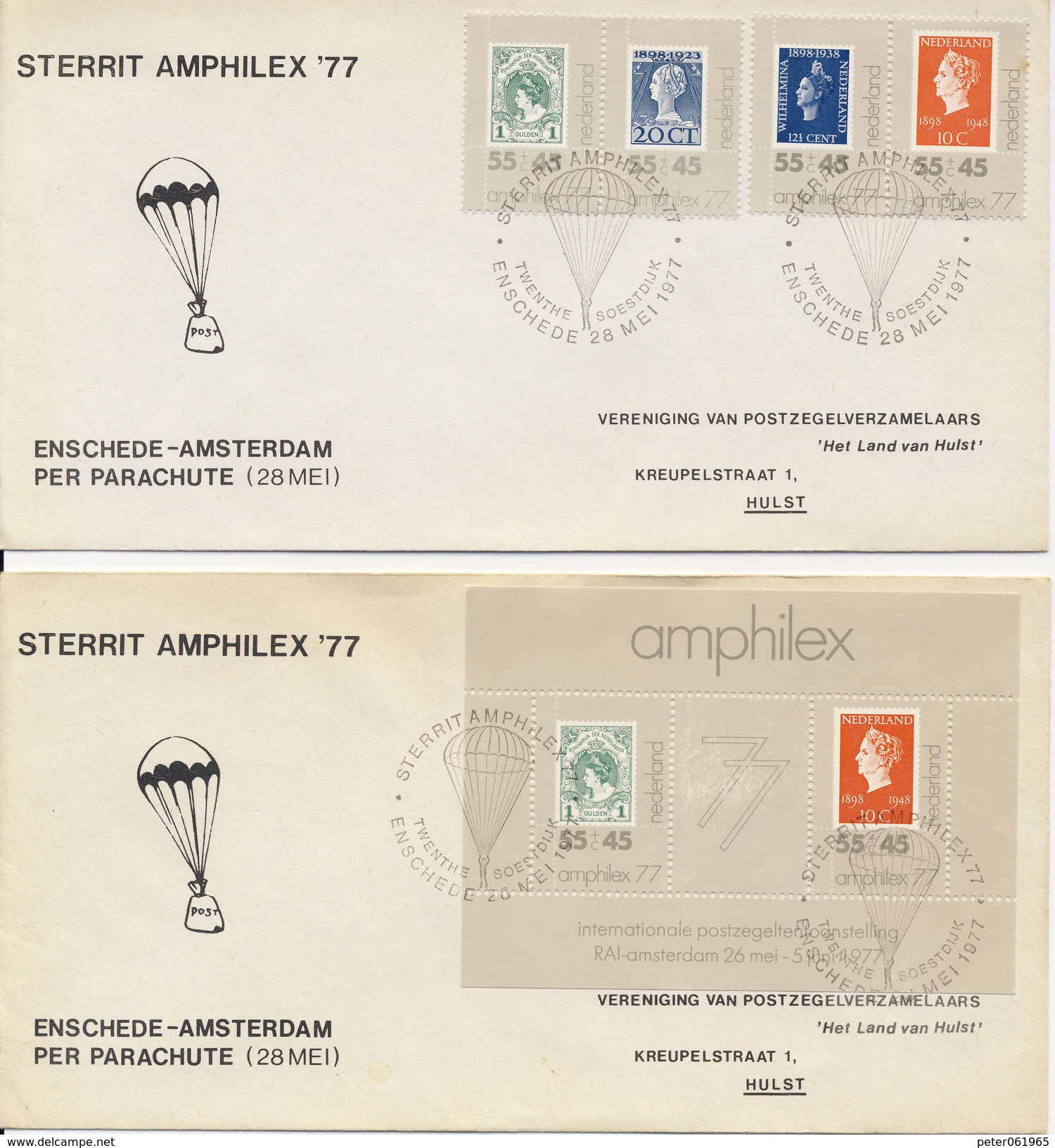 8 X Sterrit Amphilex '77 (28-05-1977) - Covers & Documents