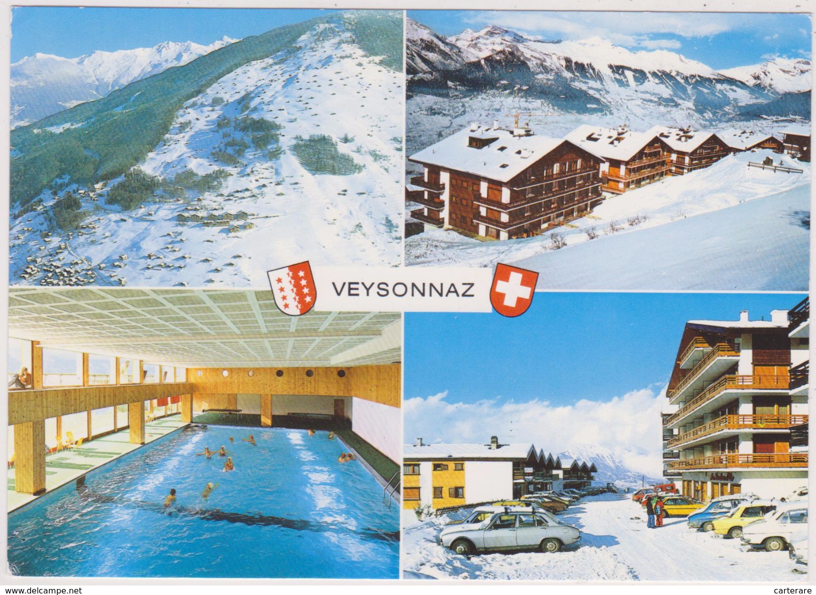 SUISSE,SWITZERLAND,SWISS,HELVETIA,SCHWEIZ ,VALAIS,SION,VEYSONNAZ,piscine,neige - Sion