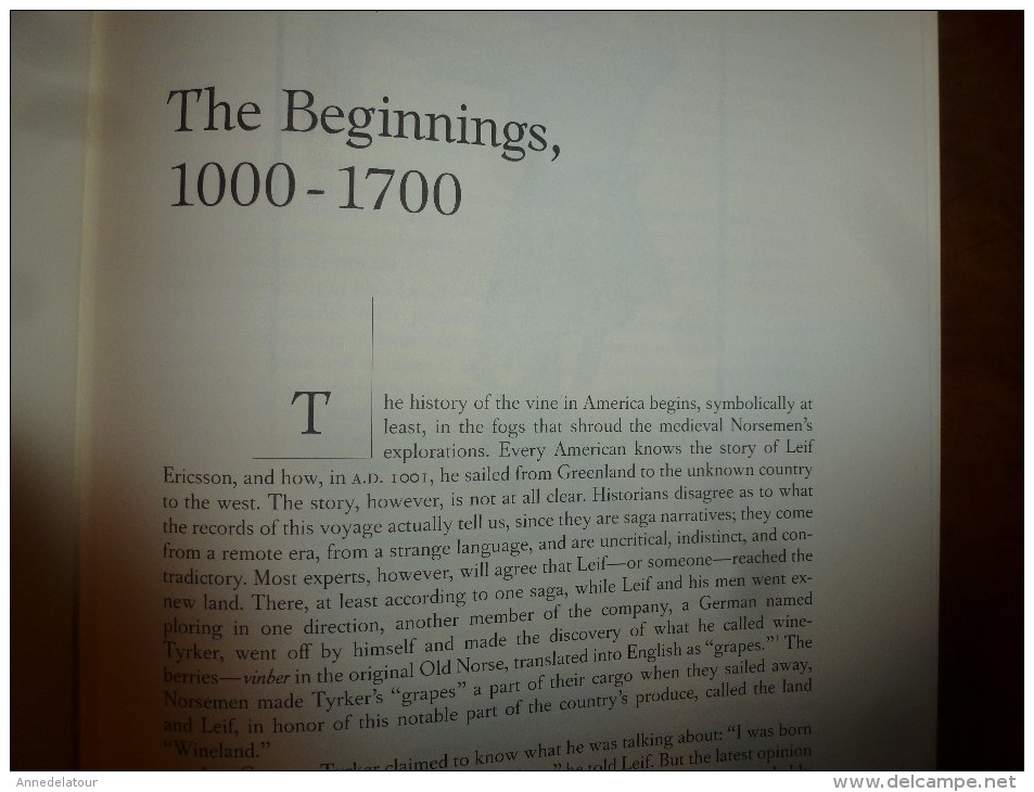 1989 A History of Wine in America from the beginnings to Prohibition  (Thomas Pinney)