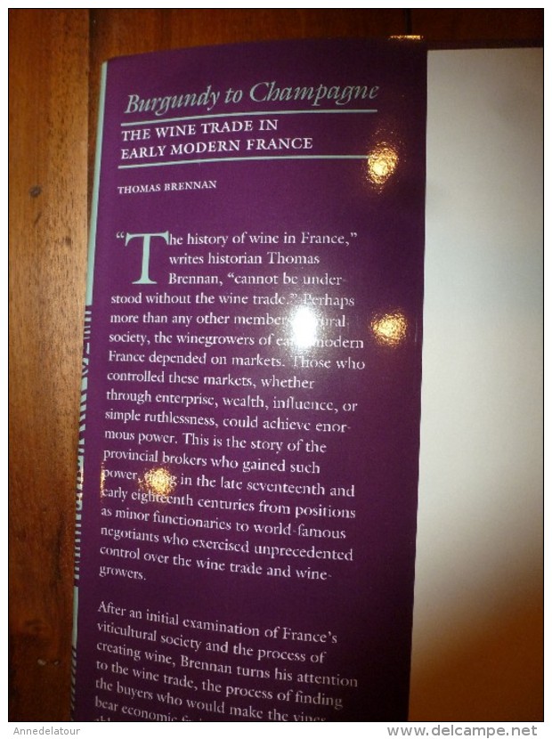 1997 Burgundy To Champagne: The Wine Trade In Early Modern France (The Johns Hopkins University Studies In Historical - Autres & Non Classés