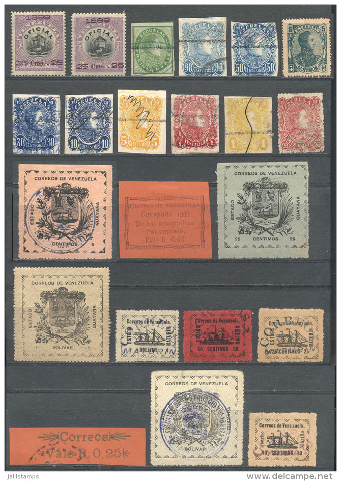 Interesting Lot Of Old Stamps, It May Include Reprints Or Forgeries, Very Fine General Quality, HIGH CATALOG VALUE,... - Venezuela