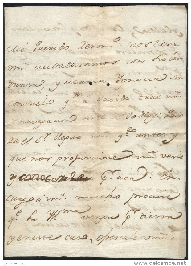 25/JA/1788: Manuscript Letter Written In Colonia Del Sacramento, Sent To Mr Francisco De Mata And Signed By Miguel... - Uruguay
