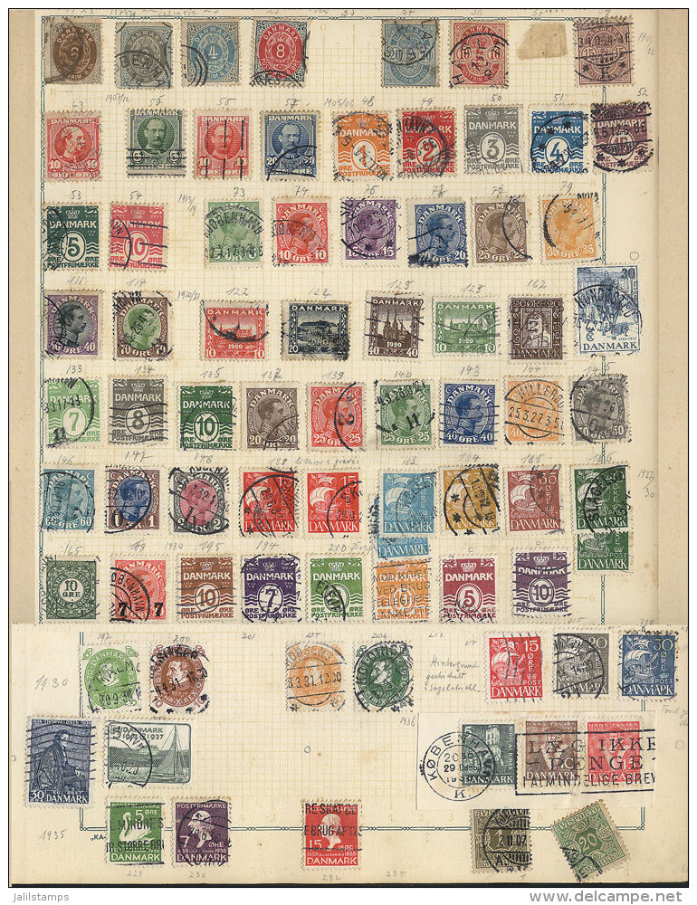 EUROPEAN COUNTRIES: Old Collection On Album Pages, Many Hundreds Stamps (probably Thousands), Very Interesting, It... - Vrac (max 999 Timbres)