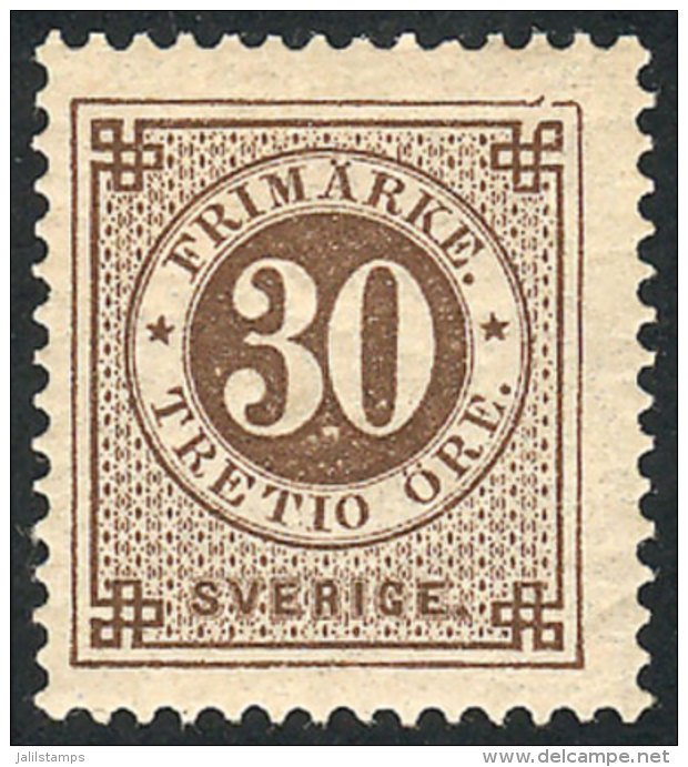 Sc.47, 1886/91 30o. Light Brown, Mint, VF Quality, Catalog Value US$210. - Autres & Non Classés