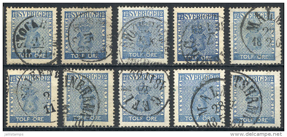 Sc.8, Lot Of 10 Used Examples, VF Quality, Nice Cancels! - Sonstige & Ohne Zuordnung