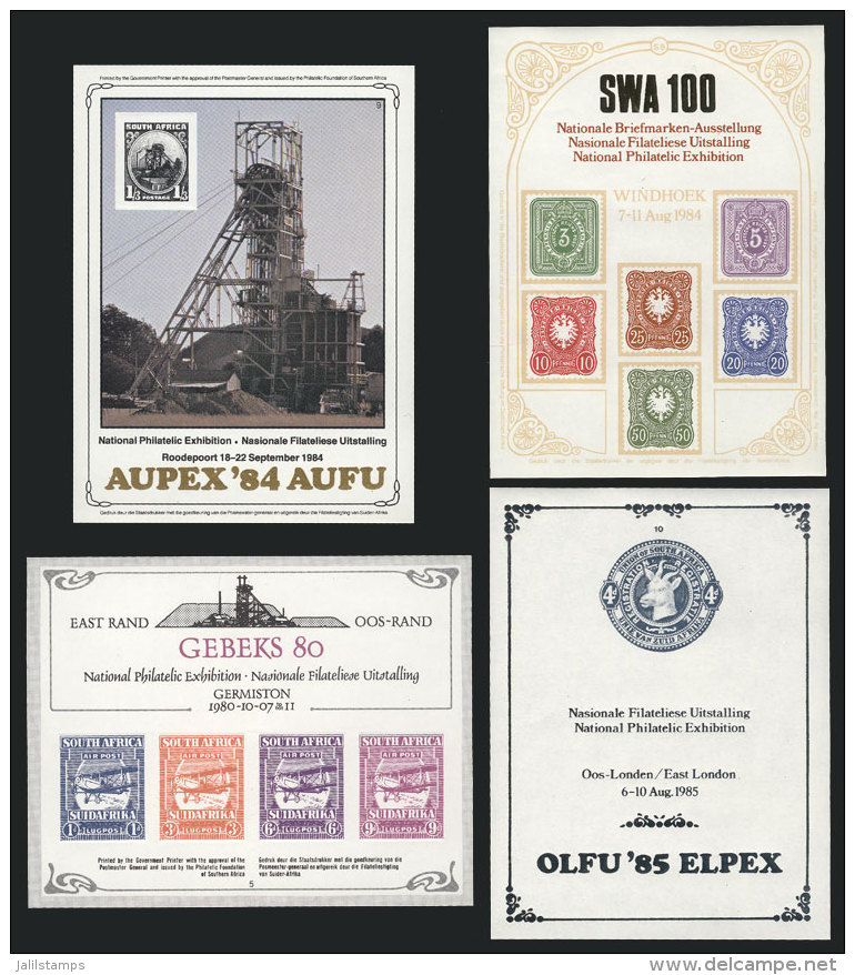 4 Commemorative Sheets Printed For Various Stamp Exhibitions, Excellent Quality! - Autres & Non Classés