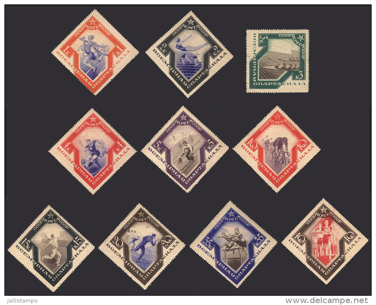 Sc.559/568, 1935 Sport, Complete Set Of 10 Values, MNH, Very Fine Quality, Catalog Value US$1,100. - Sonstige & Ohne Zuordnung