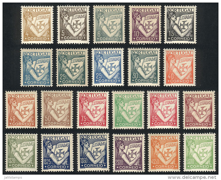 Sc.497/519 (without 516), 1931/33 Luisiadas, Set Of 22 Values (only Missing The 1.75E. Issued In 1938, Sc.516, Low... - Otros & Sin Clasificación