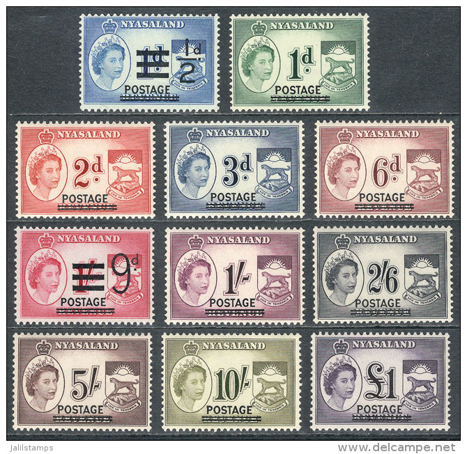 Sc.112/122, 1963 Complete Set Of 11 Unmounted Values, Excellent Quality! - Rhodesien & Nyasaland (1954-1963)