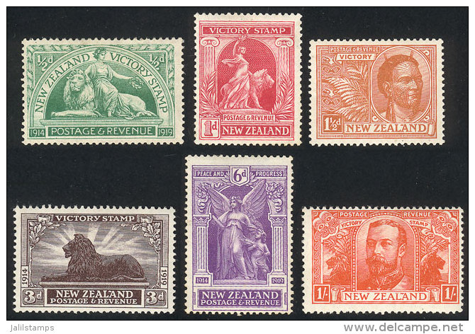 Sc.165/170, 1920 Victoria, Cmpl. Set Of 6 Values, Mint, Fine To VF Quality, Catalog Value US$68. - Autres & Non Classés