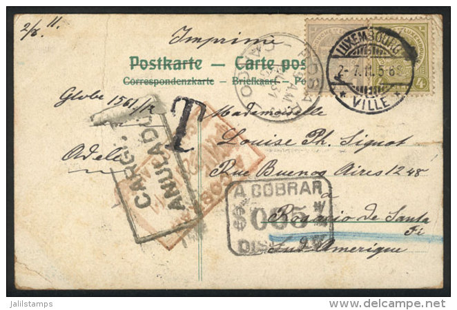 PC Sent To Argentina On 2/JUL/1911, With Postage Due Marks, Very Interesting! - Autres & Non Classés