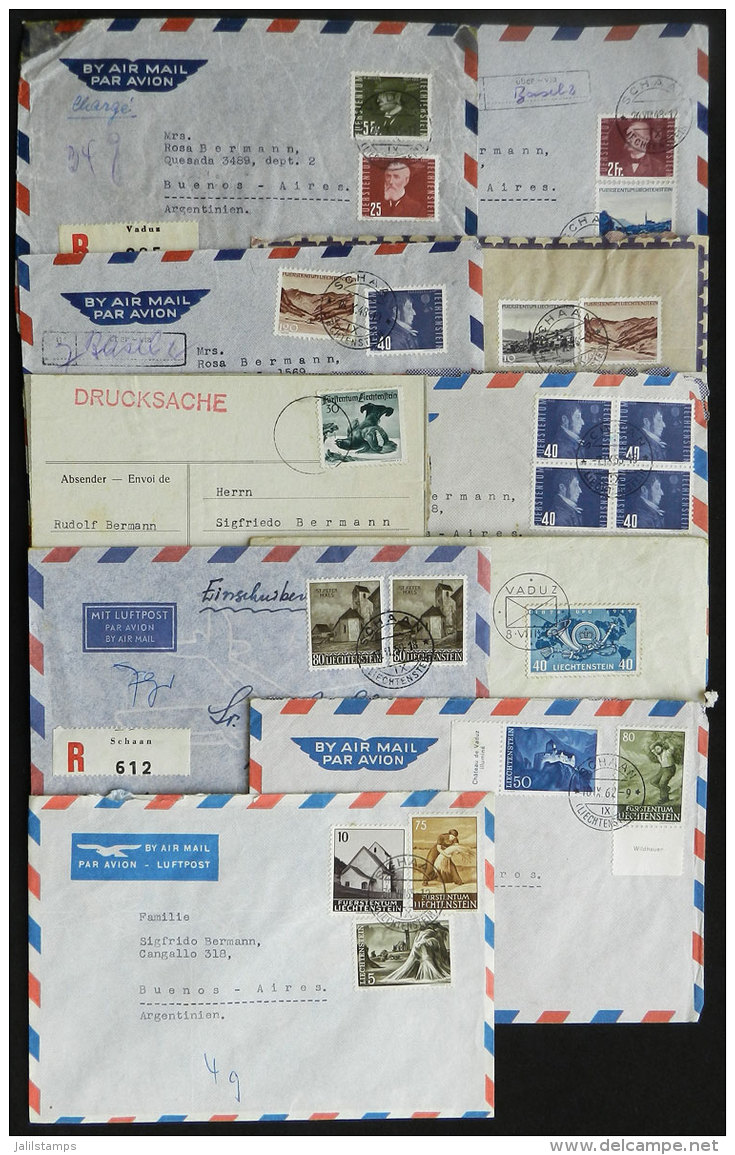 28 Covers Used Between 1945 And 1965 With Nice Postages, Most Sent To Argentina, Almost All Of VF Quality, Good... - Autres & Non Classés