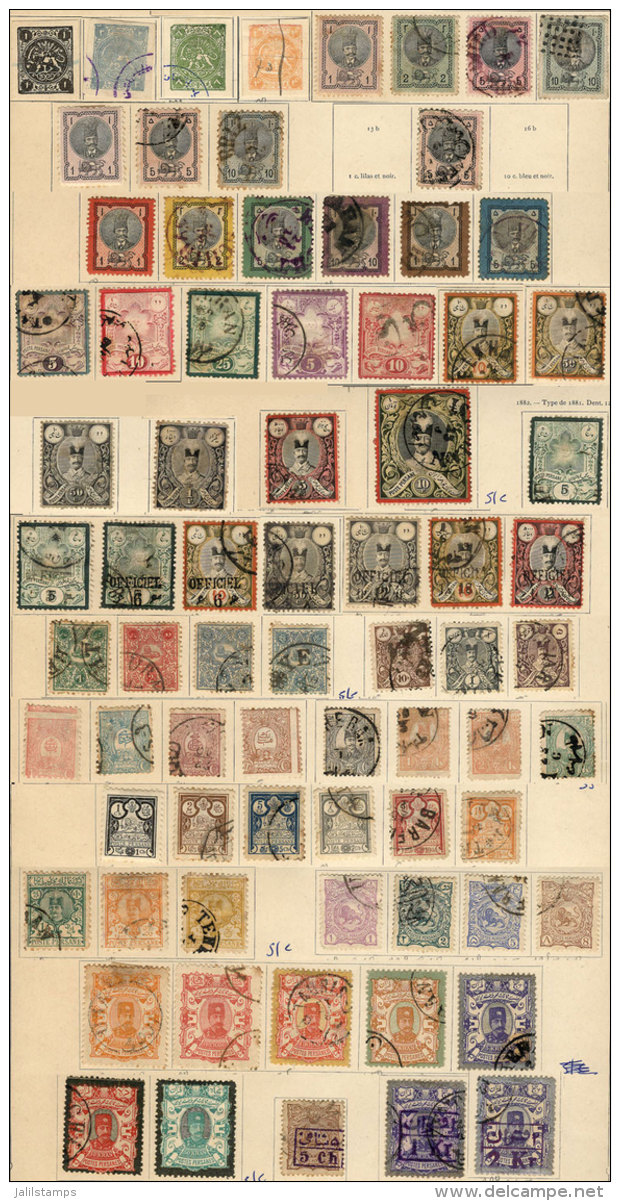 Very Old Collection In Album Pages, Including Large Number Of Classic And Scarce Stamps, Also Very Nice Cancels.... - Iran