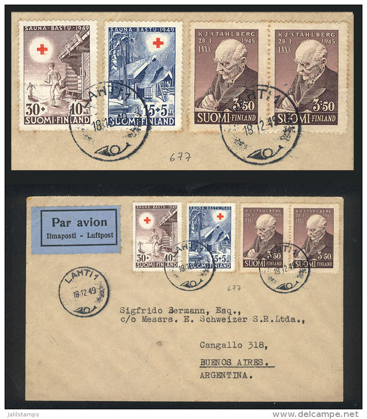 Airmail Cover Sent From Lahti To Argentina On 18/DE/1949 With Very Nice Postage! - Sonstige & Ohne Zuordnung