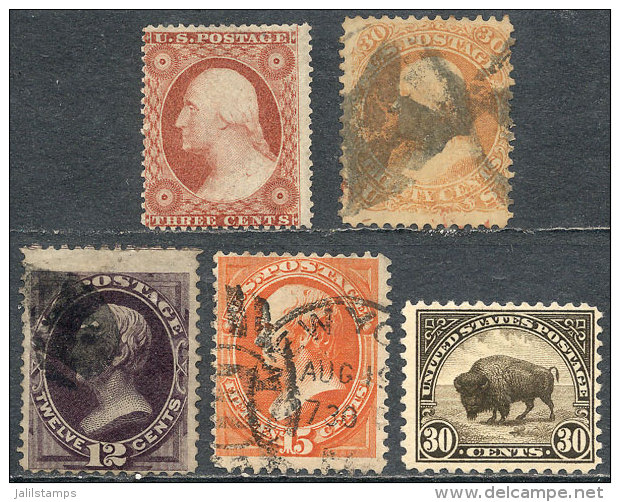 5 Old Stamps, Fine General Quality (of The 2 Unused Copies, The Older One Is Without Gum), High Catalog Value, Good... - Autres & Non Classés