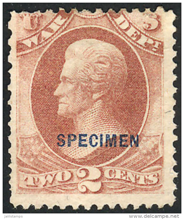 Sc.O84S, With SPECIMEN Overprint, Mint No Gum, VF, Catalog Value US$125. - Dienstmarken