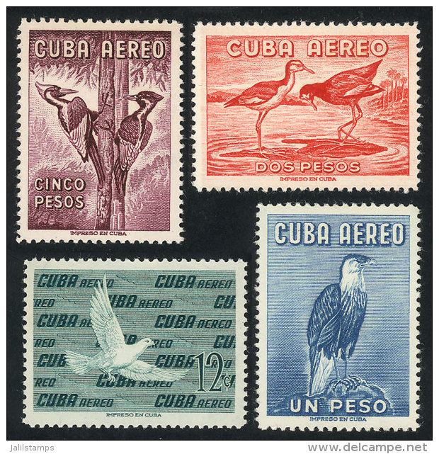 Sc.C205 + C235/7, 1960 And 1962, Birds, Cmpl. Set Of 4 Values, MNH, Excellent Quality, Catalog Value US$62+ - Luftpost