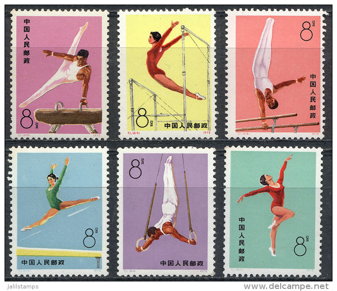 Sc.1143/8, 1974 Sport, Gymnastics, Cmpl. Set Of 6 Values, VF Quality, Catalog Value US$81. - Autres & Non Classés