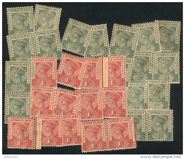 Sc.1 X18 + Sc.2 X13, Most MNH (the Gum Lightly Darkened), Fine Quality, Catalog Value US$440+, Very Low Start! - Kaimaninseln