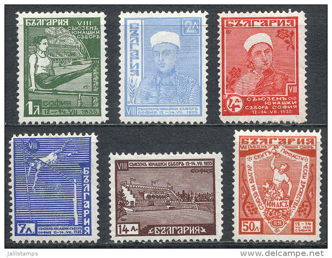 Sc.273/278, 1935 Sport, Complete Set Of 6 Values, Mint Lightly Hinged, VF Quality, Catalog Value US$208. - Sonstige & Ohne Zuordnung