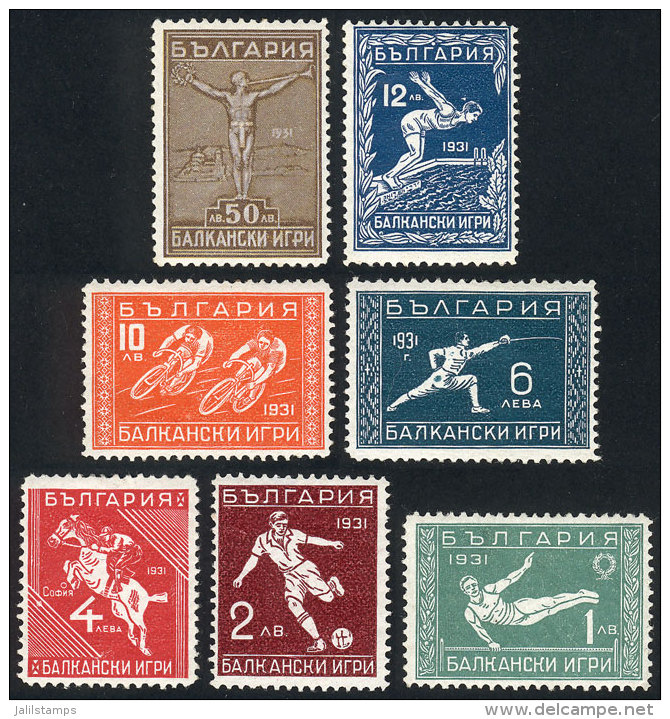 Sc.237/243, 1931 Sport, Complete Set Of 7 Values, Mint, Fine To VF Quality, Catalog Value US$168+ - Other & Unclassified