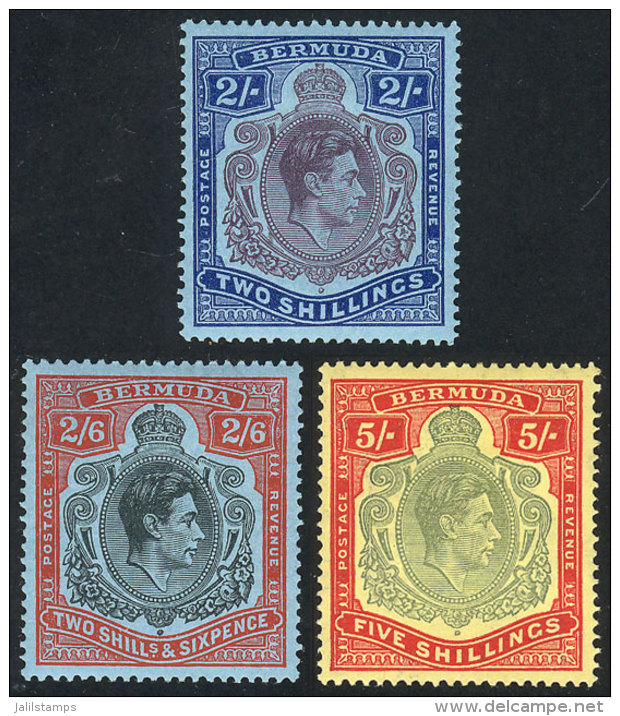 Sc.123a + 124a + 125a, All With Perforation 14, Mint Lightly Hinged, VF Quality, Catalog Value US$95+ - Bermuda