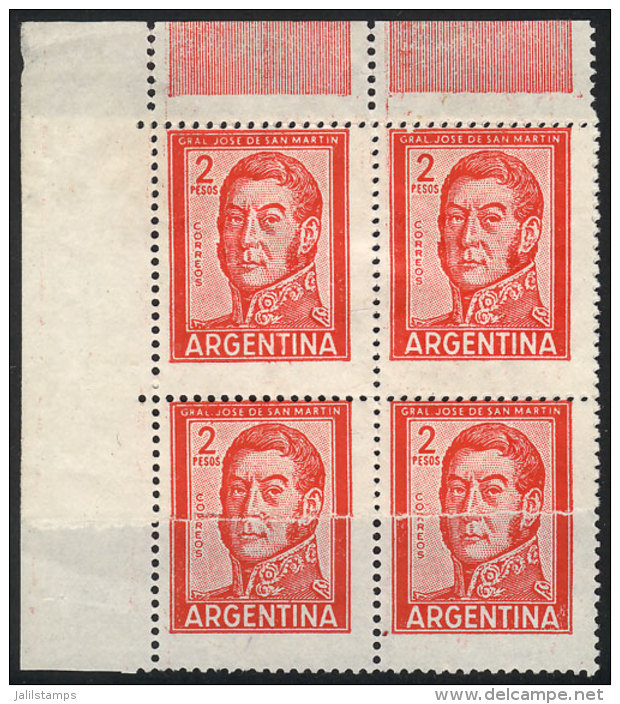 GJ.1132, Block Of 4 On JOINT PAPER (end-of-roll Splice), Mint No Gum, VF! - Autres & Non Classés