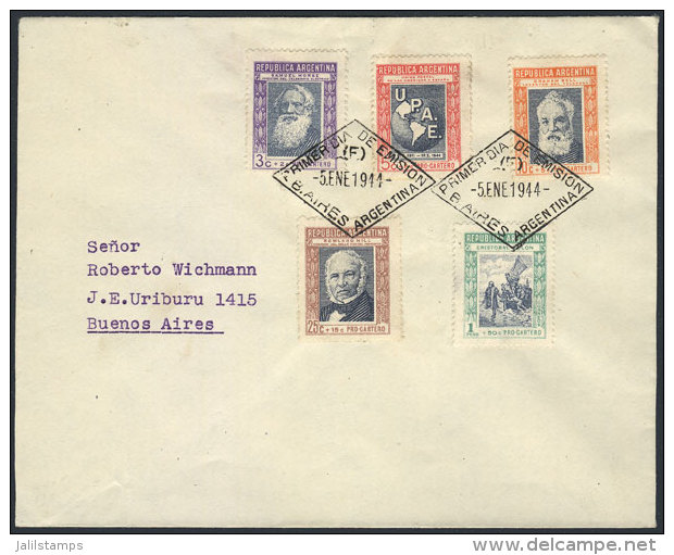 GJ.906/910, 1944 Postal Welfare, The Set On Cover With First Day Postmark, VF Quality! - Sonstige & Ohne Zuordnung