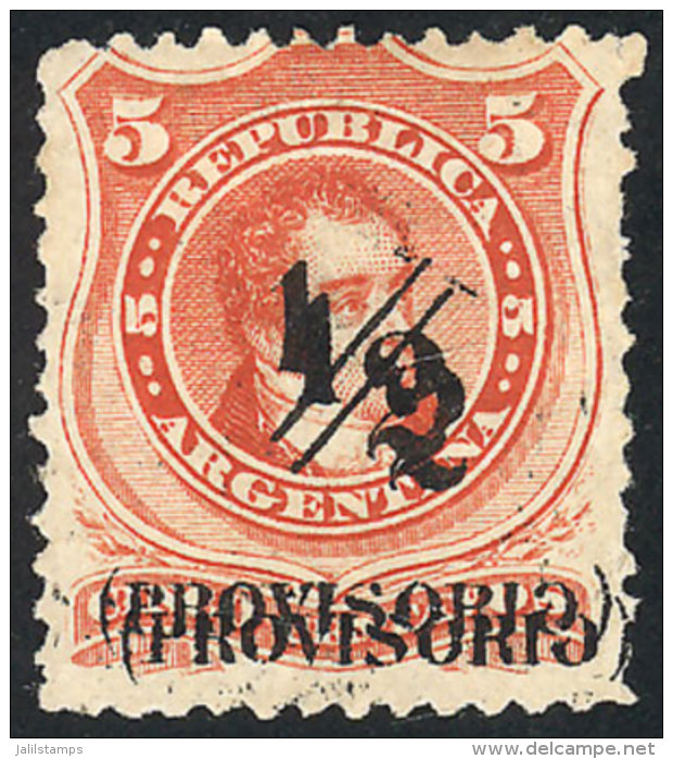 GJ.59g, With DOUBLE OVERPRINT Variety, Spectacular And Of VF Quality! - Sonstige & Ohne Zuordnung