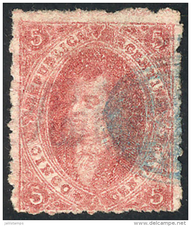 GJ.25, 4th Printing, Superb Example With Extremely Rare Cancel, Possibly Of Private Origin (mark For Wax Seal?),... - Oblitérés