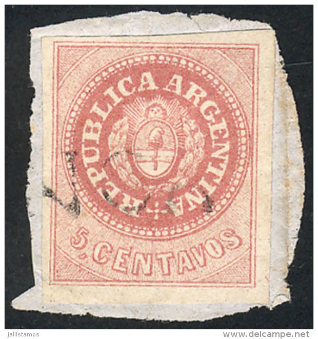 GJ.10, On Small Fragment, With FRANCA Cancel Of Santiago Del Estero, VF Quality! - Oblitérés