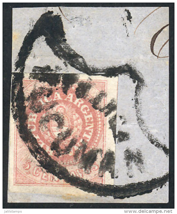 GJ.10, On Fragment With Spectacular Cancel Of TUCUMÁN, VF Quality! - Oblitérés