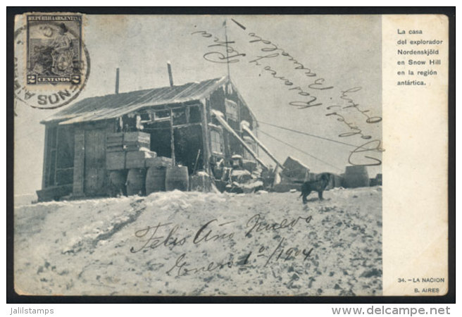 House Of Antarctic Explorer Nordenskjöld In Snow Hill, Antarctica, Edited By La Nación, Used In Buenos... - Argentinien