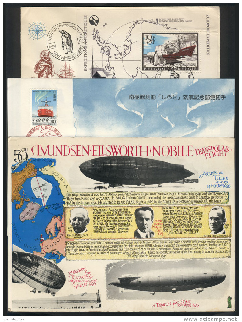 Special Cover Of Belgium, One Cover Of A Japanese Antarctic Base, And A Modern PC Commemorating The 50th... - Sonstige & Ohne Zuordnung