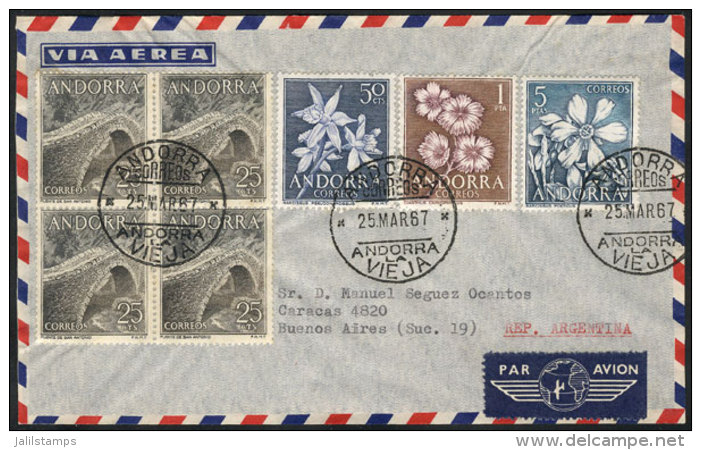 Cover With Nice And Very Thematic Postage, Sent To Argentina On 25/MAR/1967, VF Quality! - Andere & Zonder Classificatie
