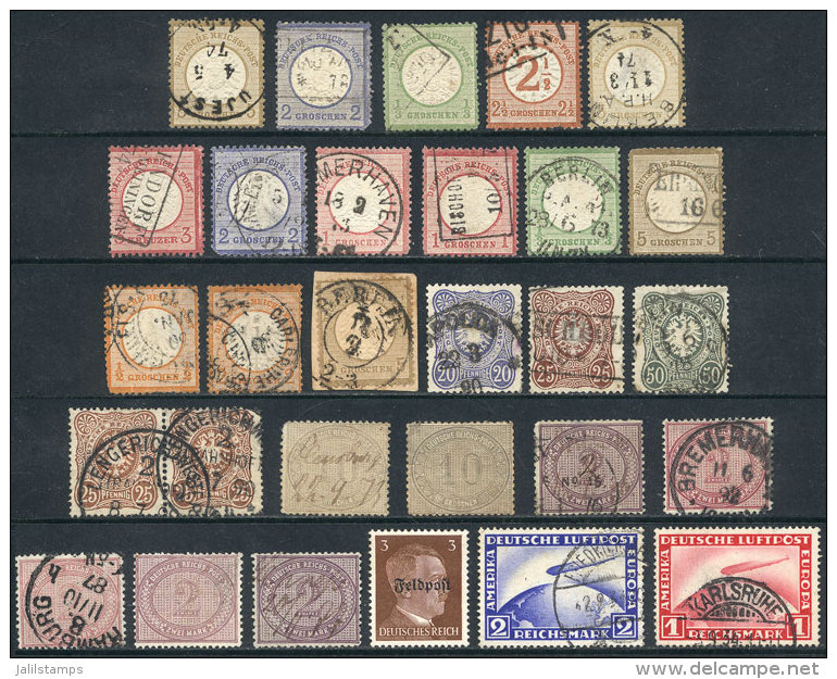 Interesting Lot Of Old Stamps, Many Good Values, In General With Minor Defects (several Of Fine To VF Quality),... - Collections