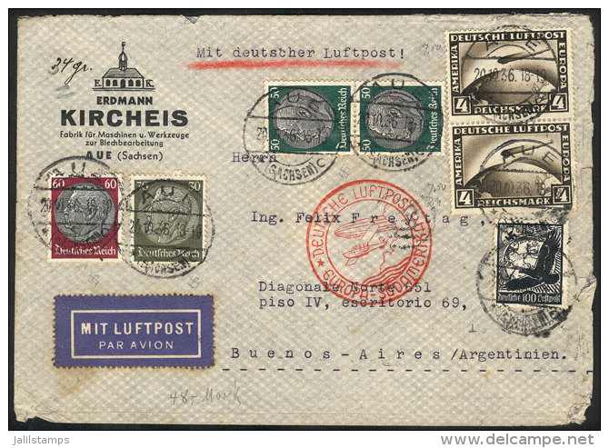 Cover Franked By Sc.C37 Pair + Other Values (total 6.90RM.), 7 Stamps (5 Different), Sent By German Airmail From... - Autres & Non Classés