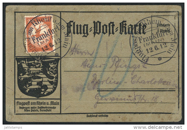 Official Postcard Franked By Semi-official Stamp Of 20Pf. (without Regular Postage Of 5Pf., And Therefore It... - Andere & Zonder Classificatie