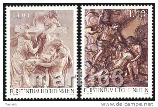 Liechtenstein - 2012 - Princely Treasures - Reliefs - Mint Stamp Set - Unused Stamps