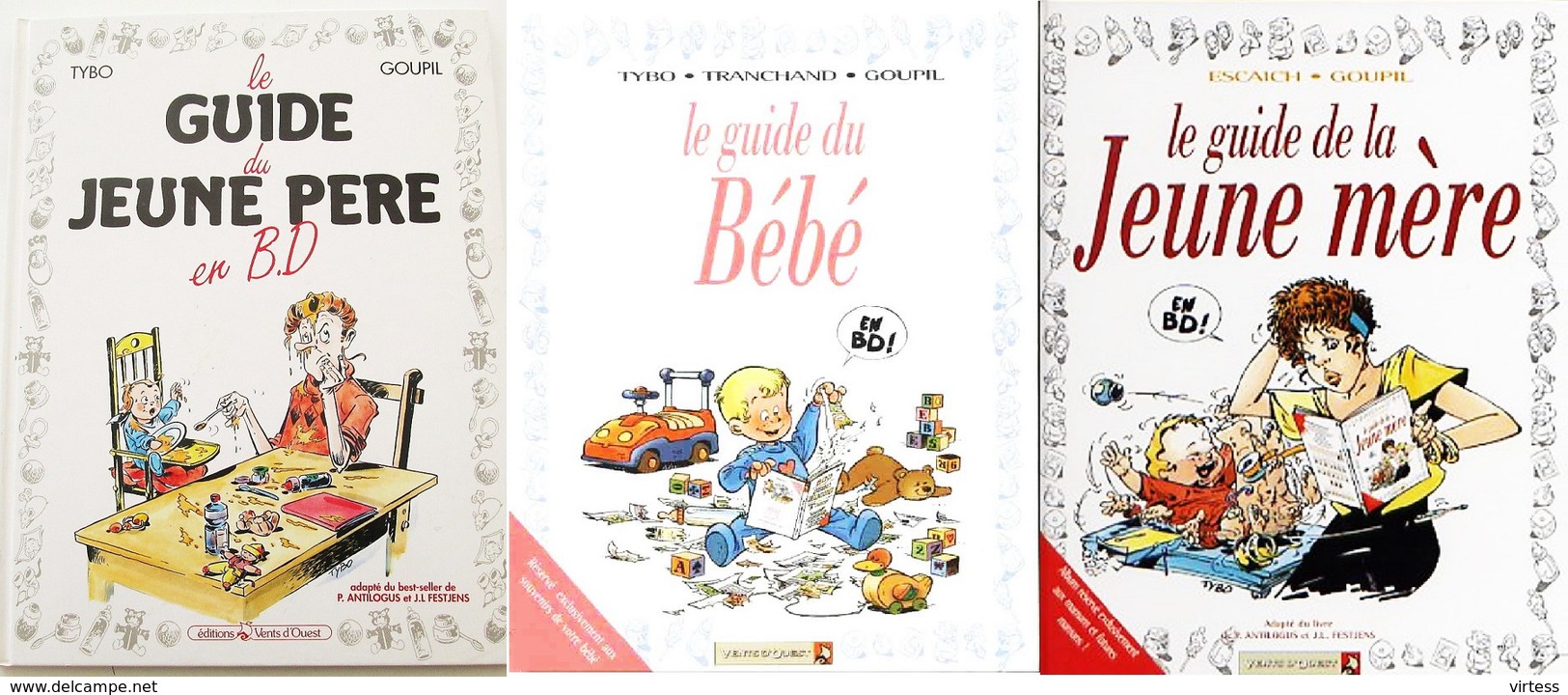 LOT 3 BD Guide Bebe Jeune Mere Et Pere - Bücherpakete