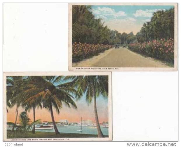 Etats Unis - Floride - Palm Beach - 5 Cartes    : Achat Immédiat - Palm Beach